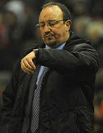 benitezwatch benitez looks at his watch