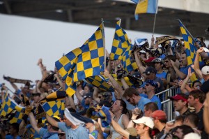 The Sons of Ben at the first Philadelphia Union match at PPL Park