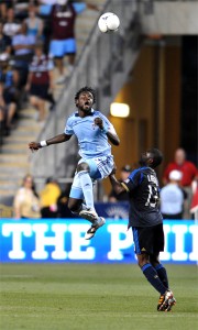 Kansas City will have to do without Kei Kamara now that he's scoring goals for Norwich in the EPL. Photo: Earl Gardner. 