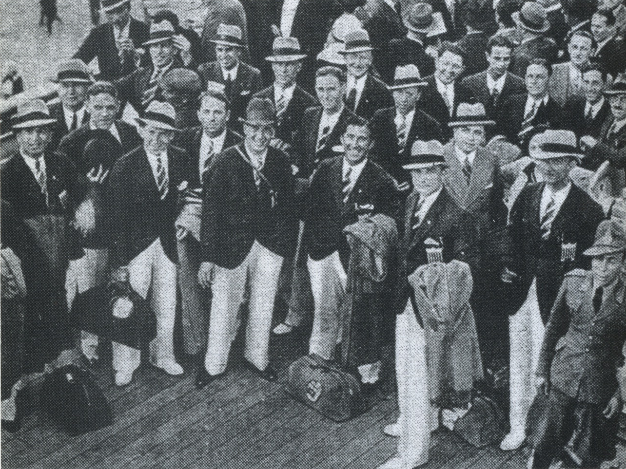1934 US WC team leaving for Italy