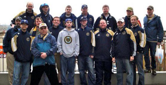 The Sons of Ben at the first ever Union match in Seattle