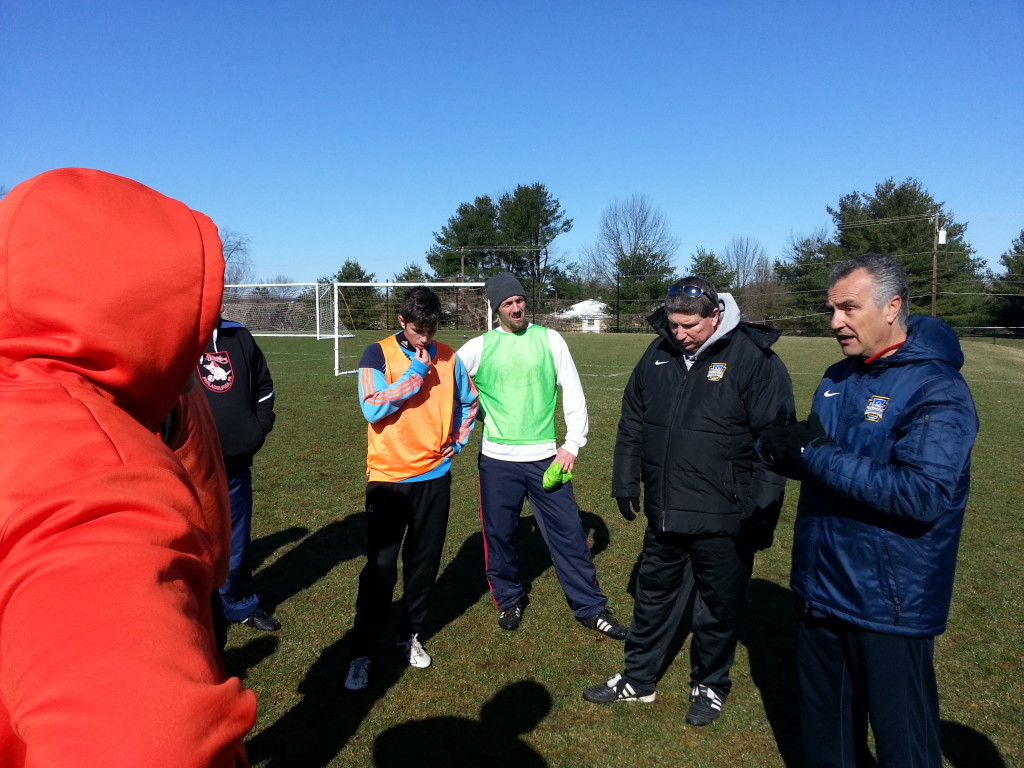 Antonio and Don giving instructions to the group