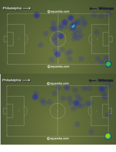 Maidana had a clearer role in the second half, and he thrived.