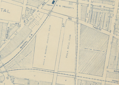 The Philadelphia German Americans grounds at Eight and Tabor.