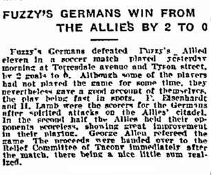 12-26-1914 Allies v Germans benefit match Inq p12