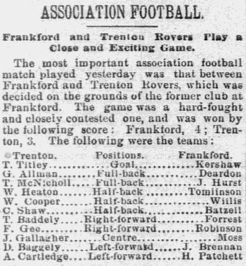Frankford defeats Trenton Rovers 11-30-1890