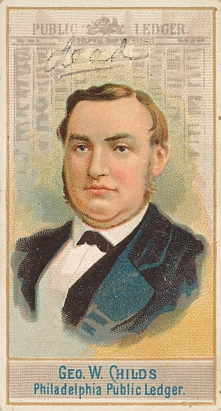 George W. Childs. From the Jefferson R. Burdick Collection, Metropolitan Museum of Art.