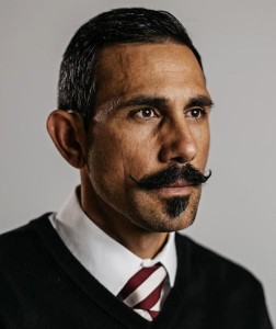 Mastroeni before his famous "Sawing my team's shape in half" trick