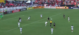 White and Edu allow Saborio to pull them far too deep into the box, gifting Espindola time and space in a very dangerous area. The resulting shot led to DC's second. 