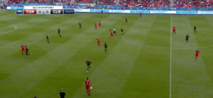 Saied and Trapp flat in midfield.