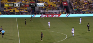 Multiple lines in midfield vs RSL